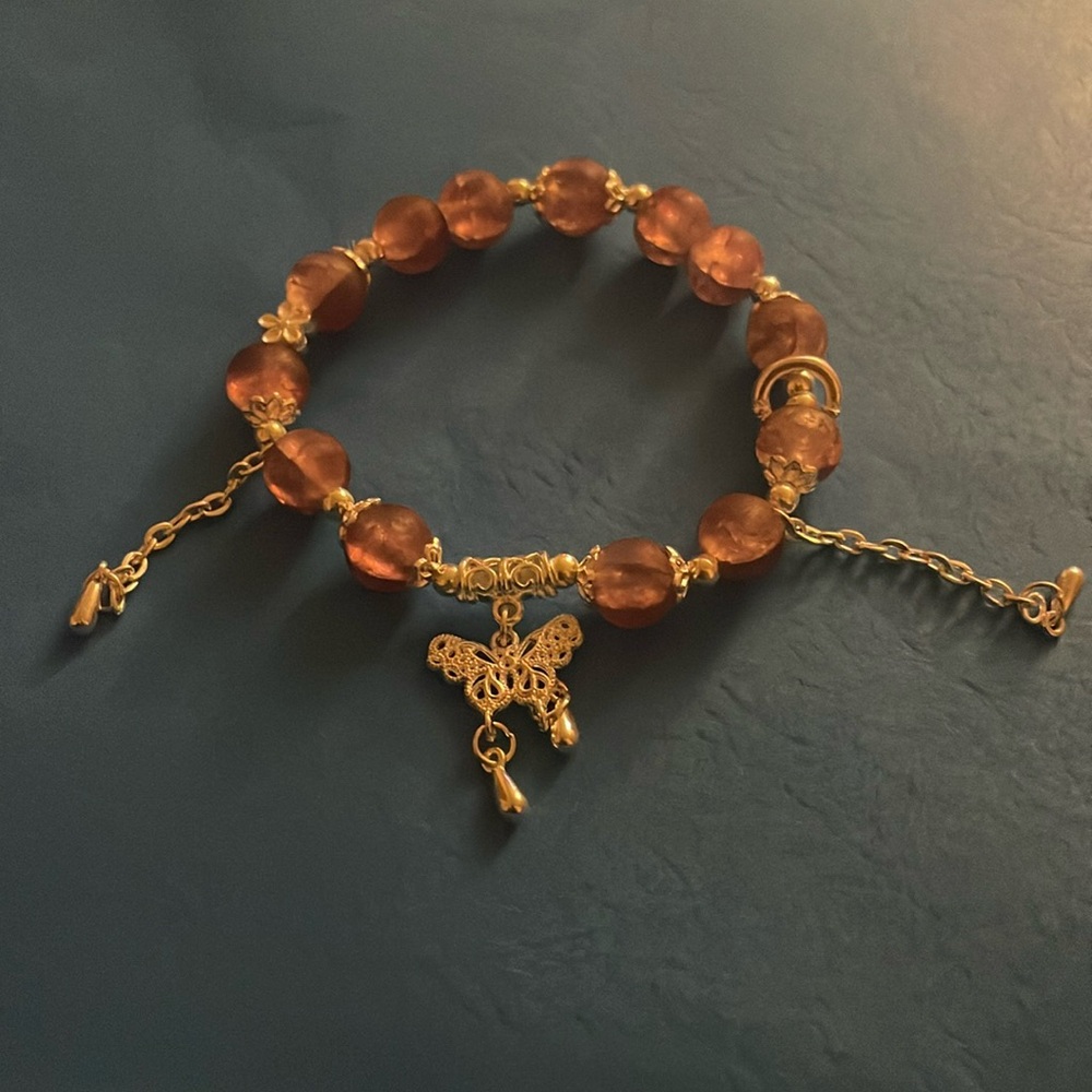 Beaded Butterfly Bracelet
